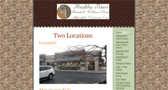 Desktop Screenshot of healthypawsclinics.com